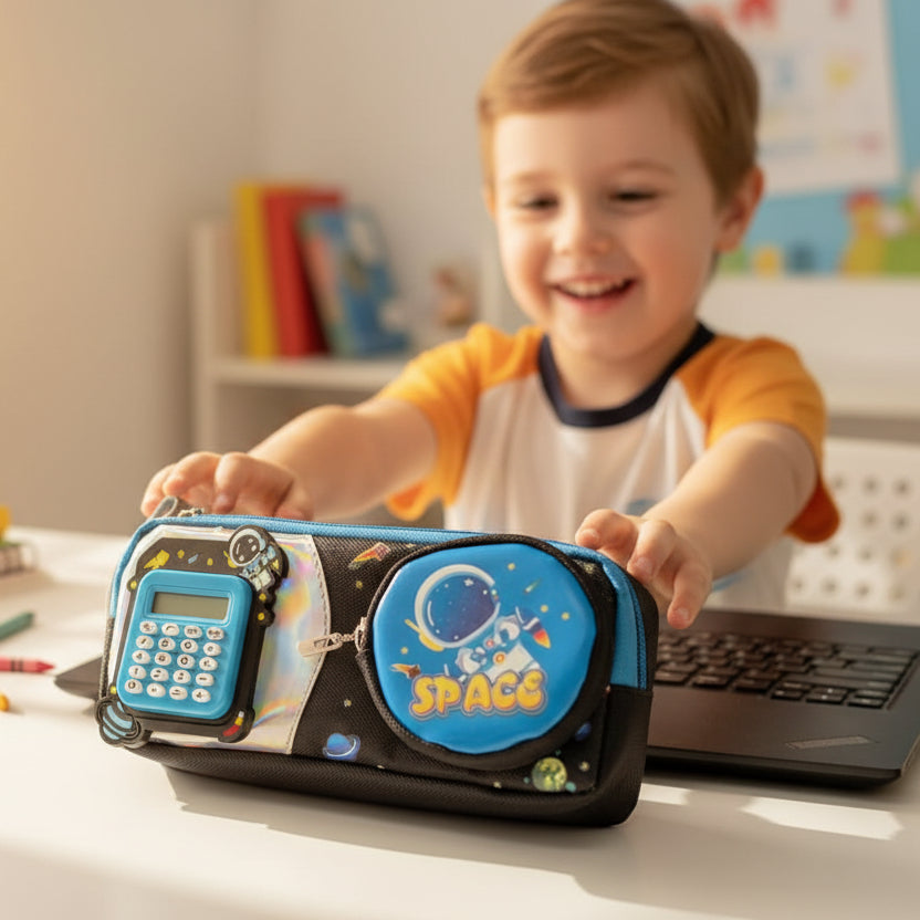Space Geometry Box With Calculator For Kids - Toynix.pk