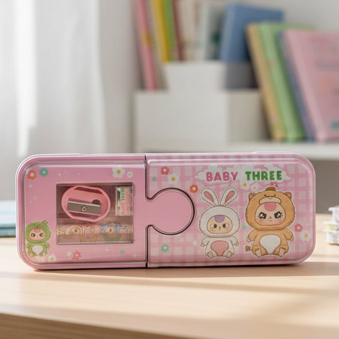 Steel Pencil Box For GIrls