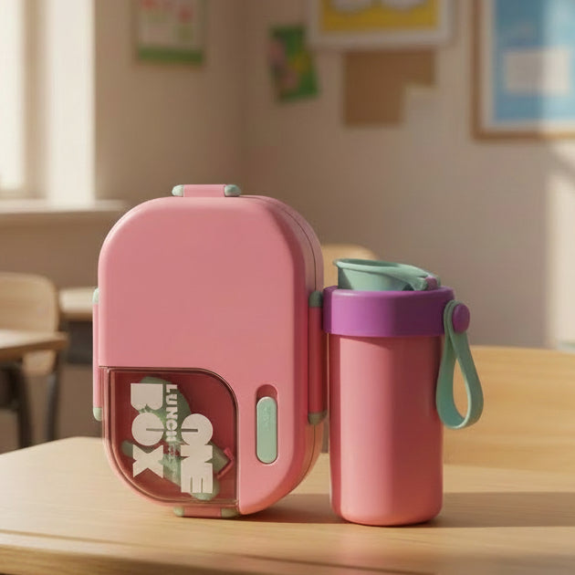 Premium Lunch Box With Water Bottle (029-2)