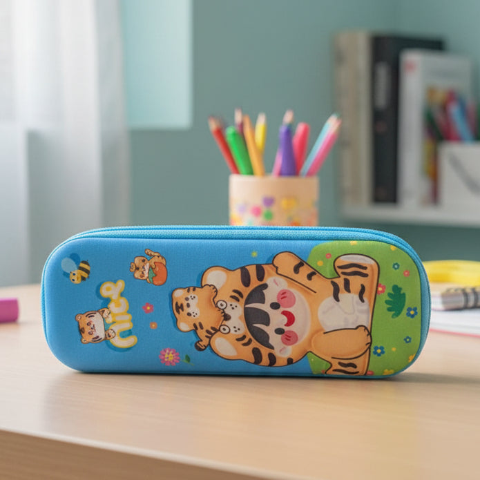 3d Embossed Characters Stationery Case for Kids (Random Design) (B-8920)