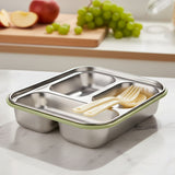3 Compartment Cactus Shape Lunch Box For Kids (029-4)