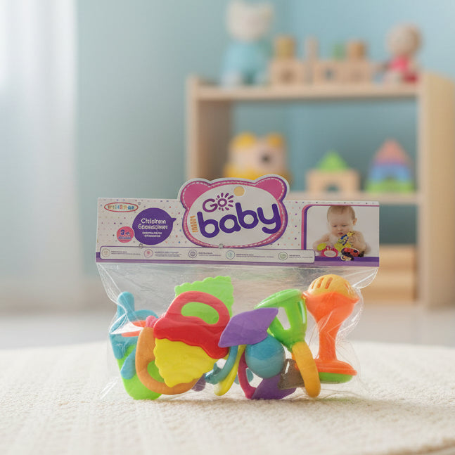 Colorful Musical Baby Rattles Toy Set - Toynix.pk
