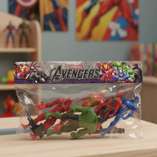 Avengers Super Hero Action Figure Set for Kids