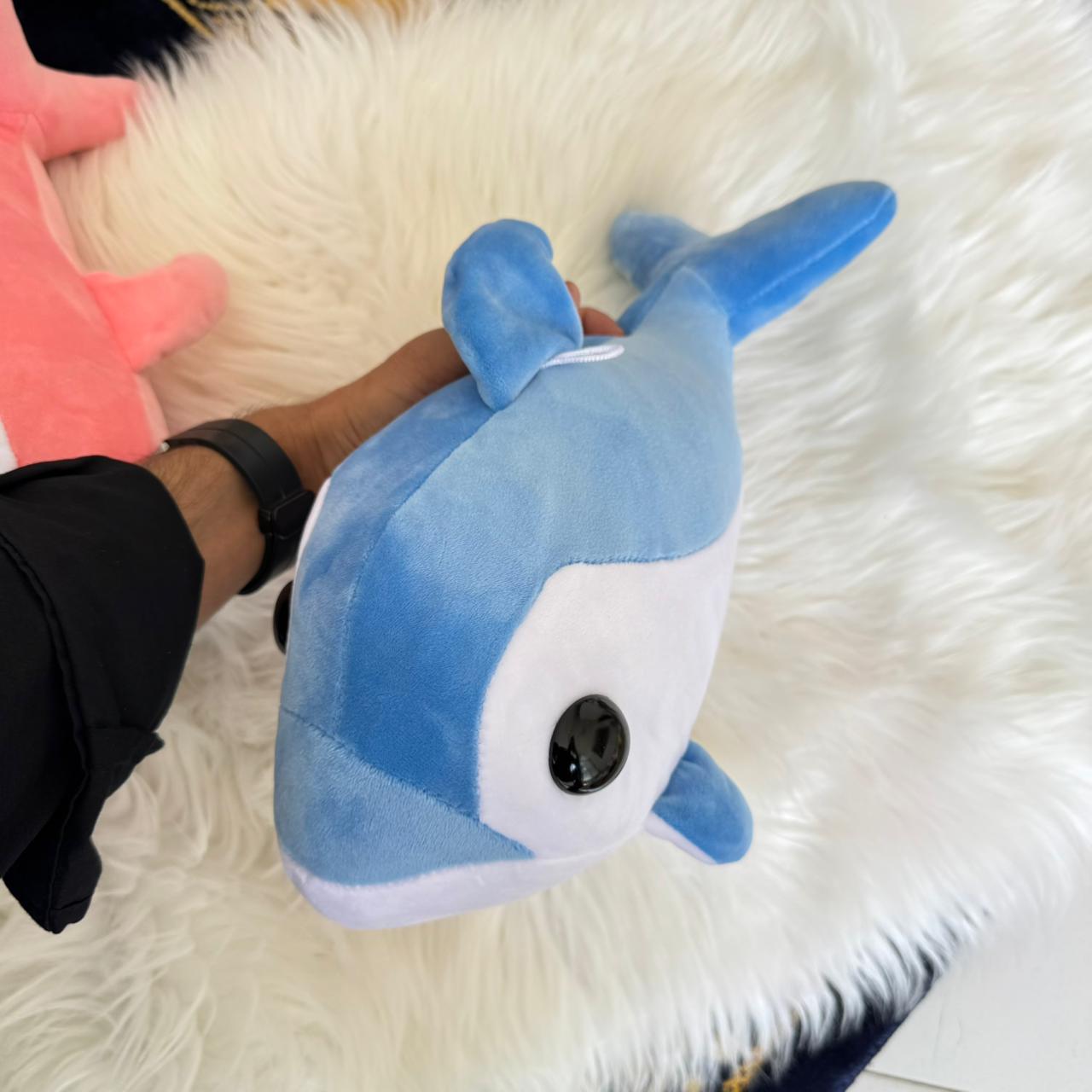 Cute Dolphin Plush Toy for Kids | 25cm (Random Color)
