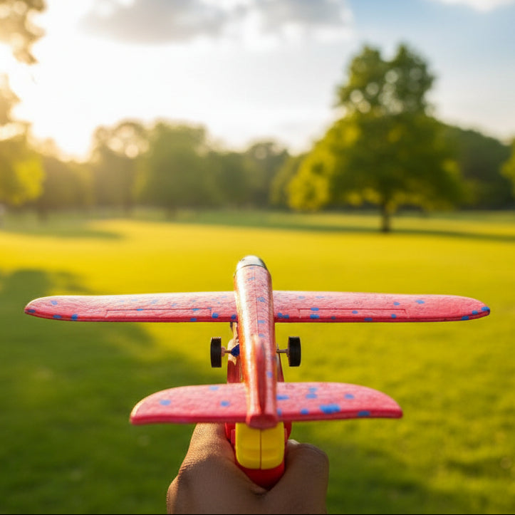 Foam Dart Catapult Airplane Launcher Gun for Kids (FM-4)
