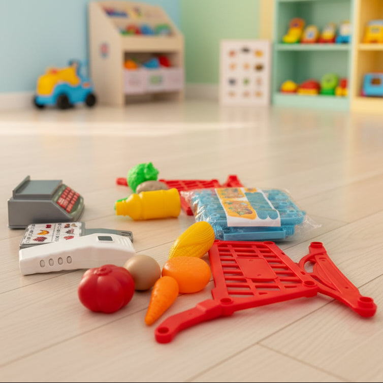 Vegetable Fruit Toy Set with Trolley (TM001-06)
