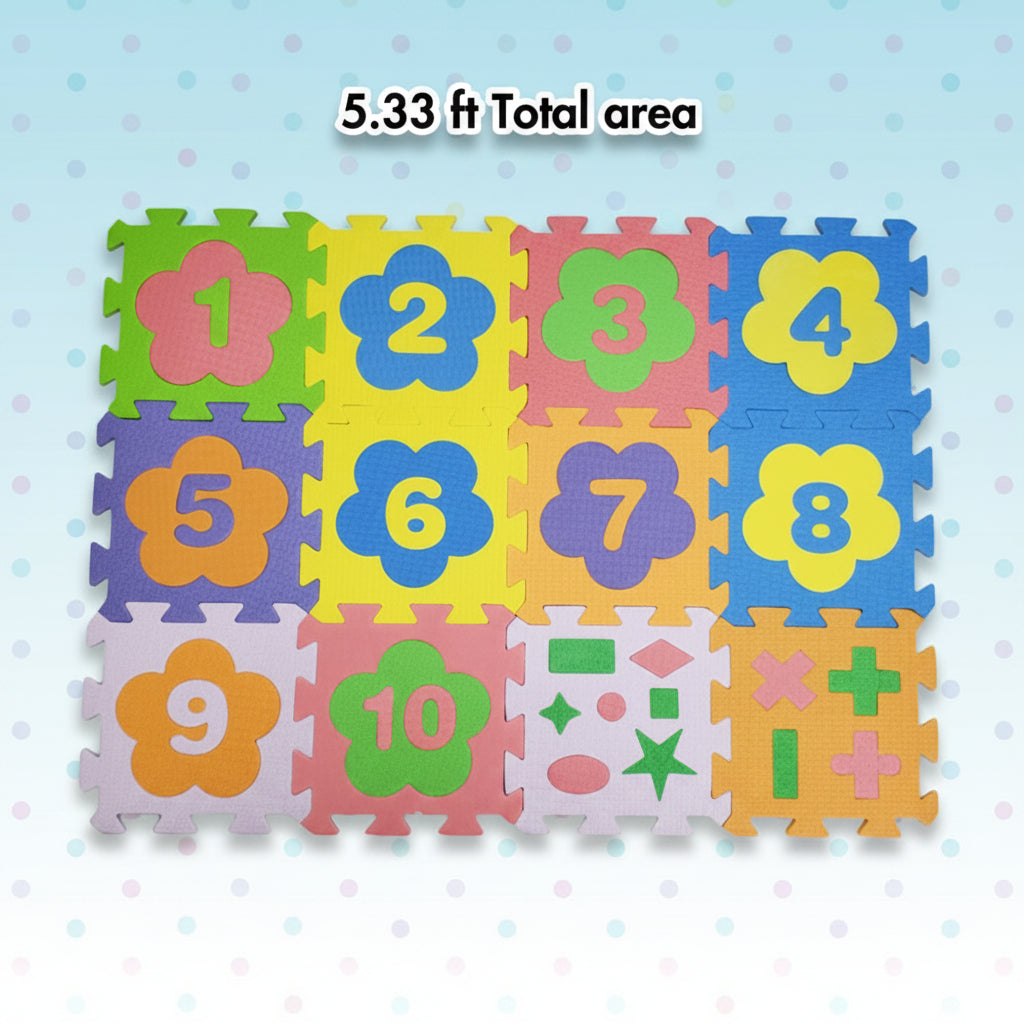 Alphabet, Numbers, Signs & Shape Foam Puzzle Mat for Kids (EM-12/36)