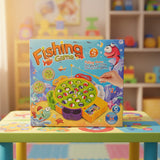 Rotating Fishing Game Toy 24 Fish Set with Music for Kids (6873)