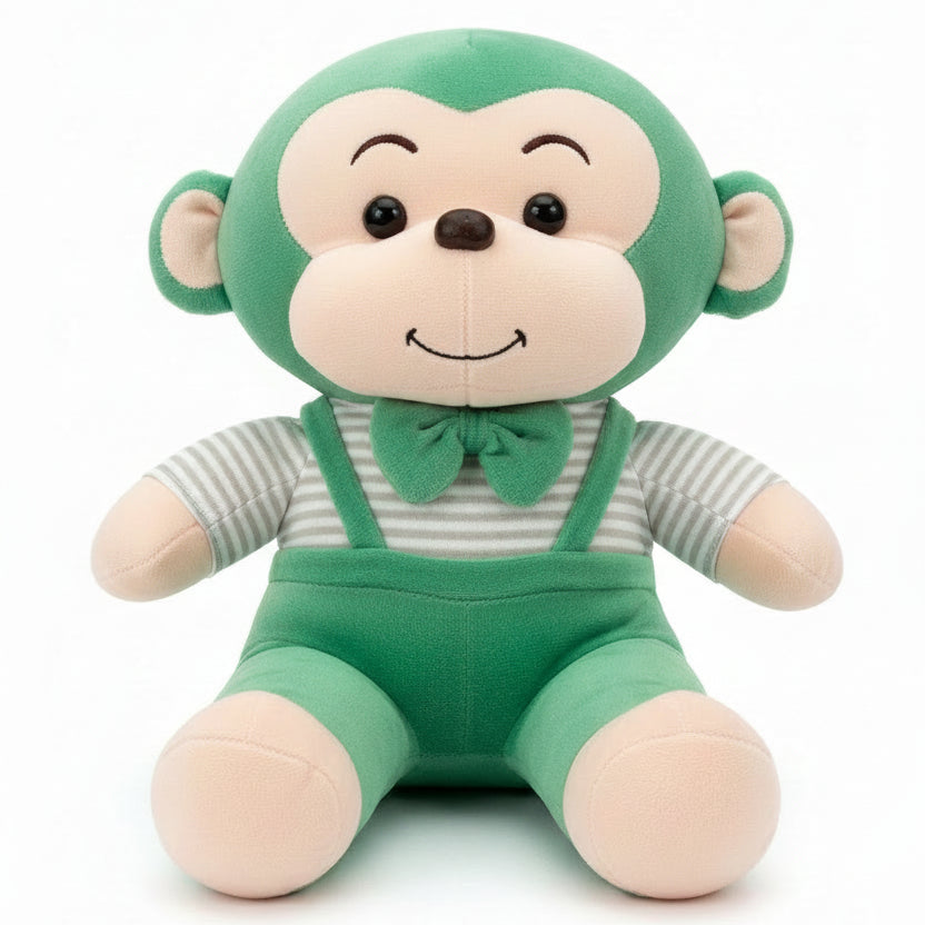 Cute Monkey Plush Toy for Kids (25cm | Random Color)