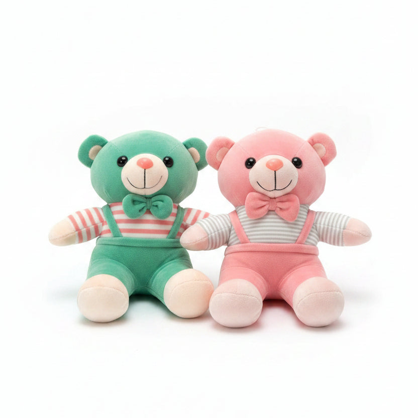 Cute Teddy Bear Plush Toy for Kids (25cm | Random Color)