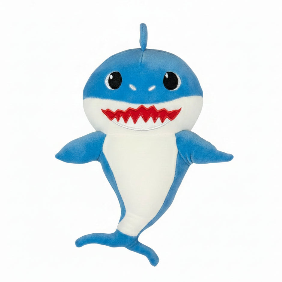Soft Baby Shark Plush Toy For Kids (25cm | Random Color)