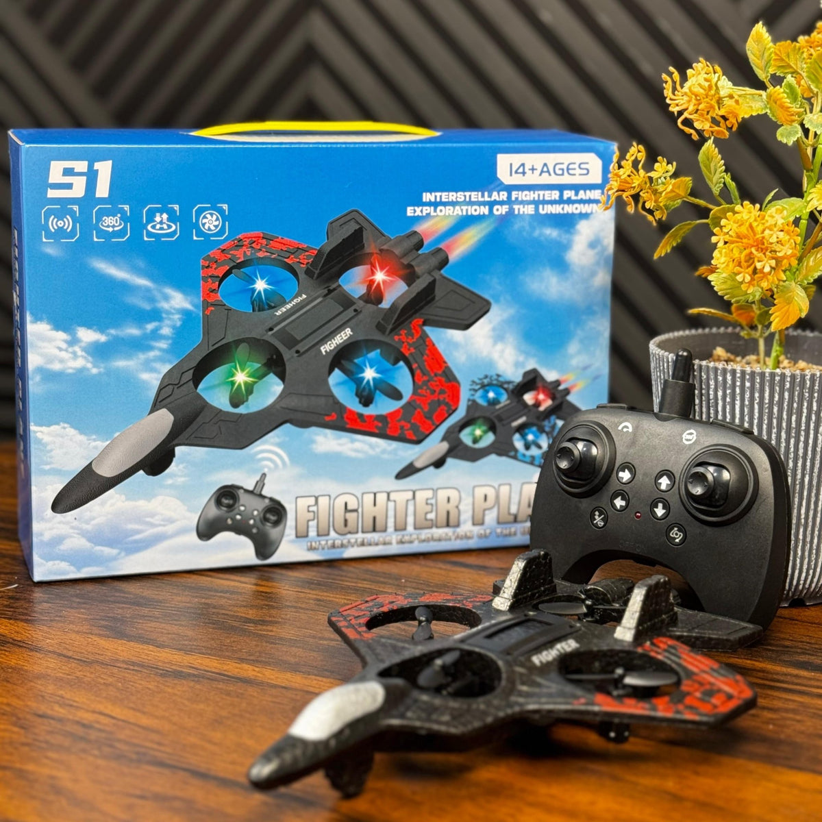 RC Combat Aircraft Drone – Remote Control Flying Jet Toy for Kids ...