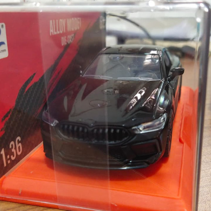 BMW M8 Premium 1:36 Scale Die-Cast Sports Car (White Color | W36888)