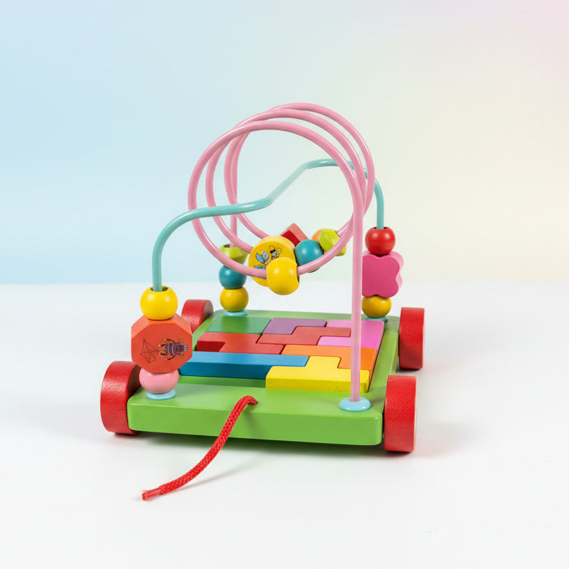 Wooden Bead Roller Coaster Toy For Kids | 2025-0