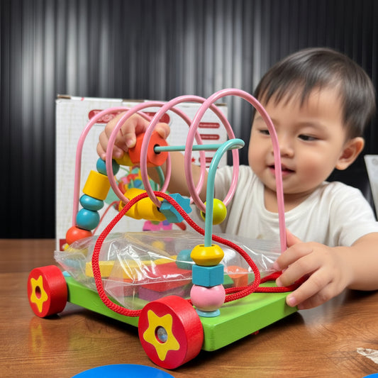 Wooden Bead Roller Coaster Toy For Kids | 2025-1