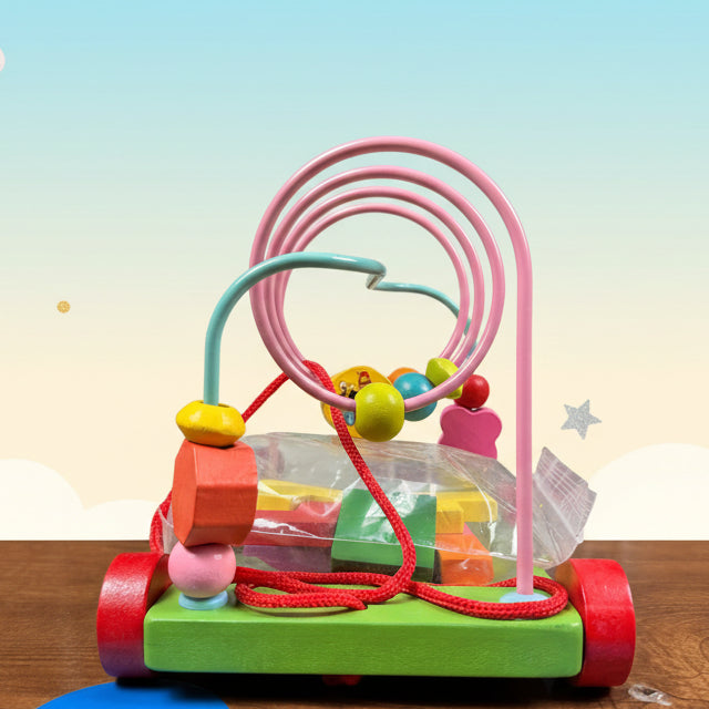 Wooden Bead Roller Coaster Toy For Kids | 2025-0