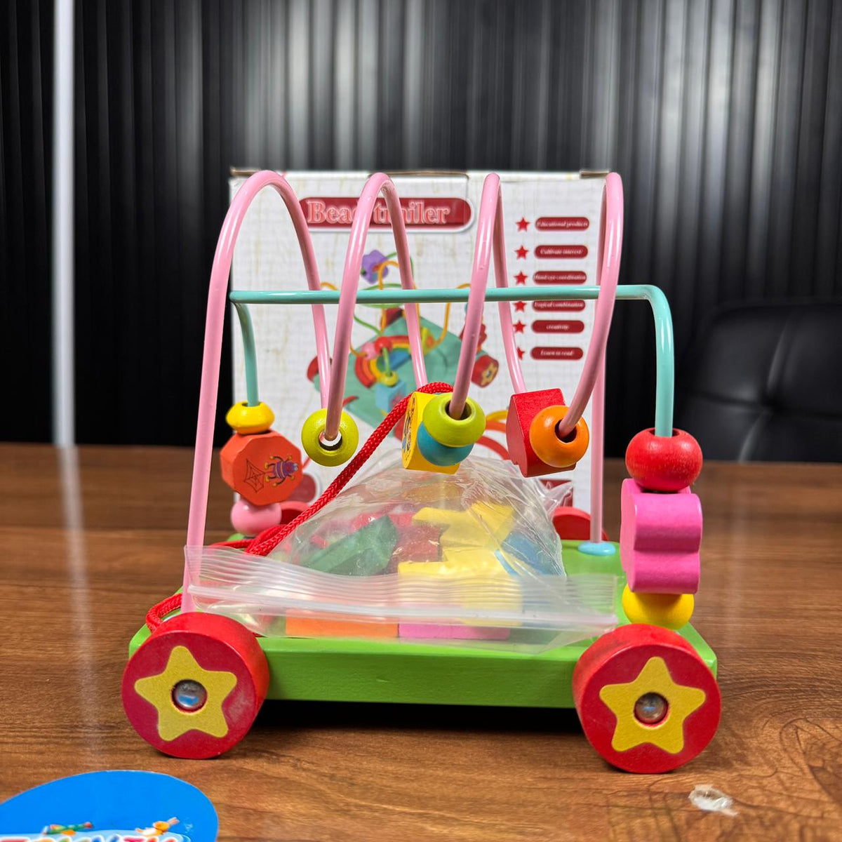 Wooden Bead Roller Coaster Toy For Kids | 2025-0
