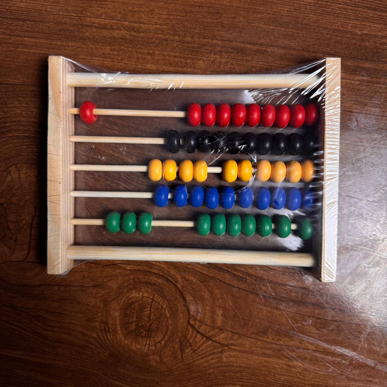Wooden Abacus Counting Colorful Beads Set for Kids
