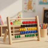 Wooden Abacus Counting Colorful Beads Set for Kids (2025-36)