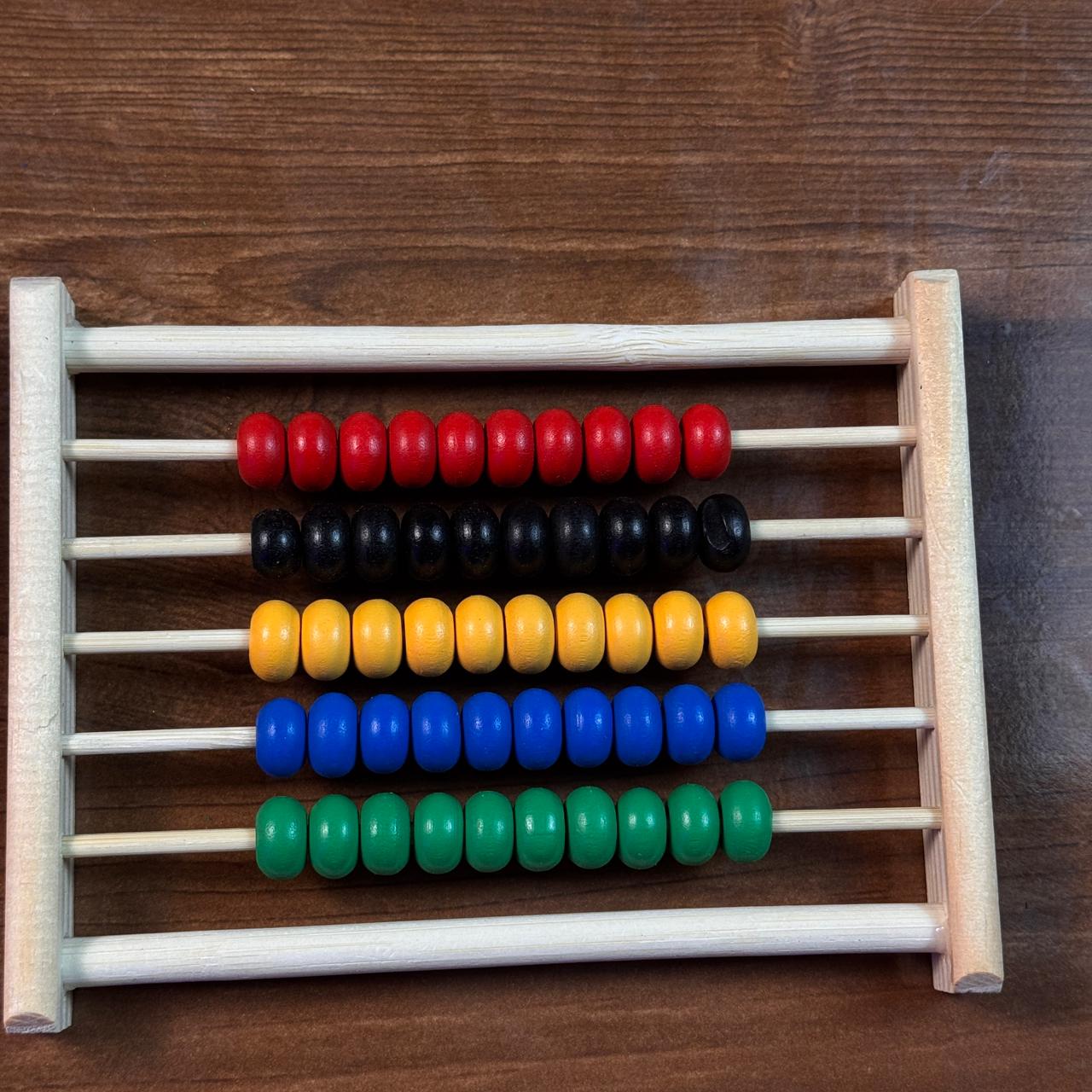 Wooden Abacus Counting Colorful Beads Set for Kids (2025-36)