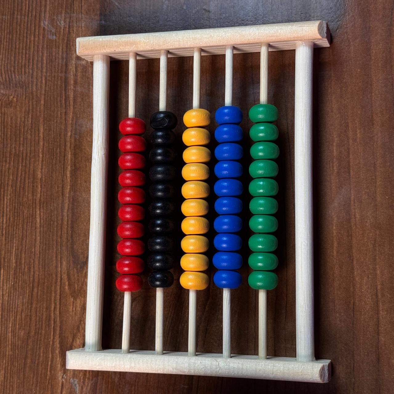 Wooden Abacus Counting Colorful Beads Set for Kids (2025-36)