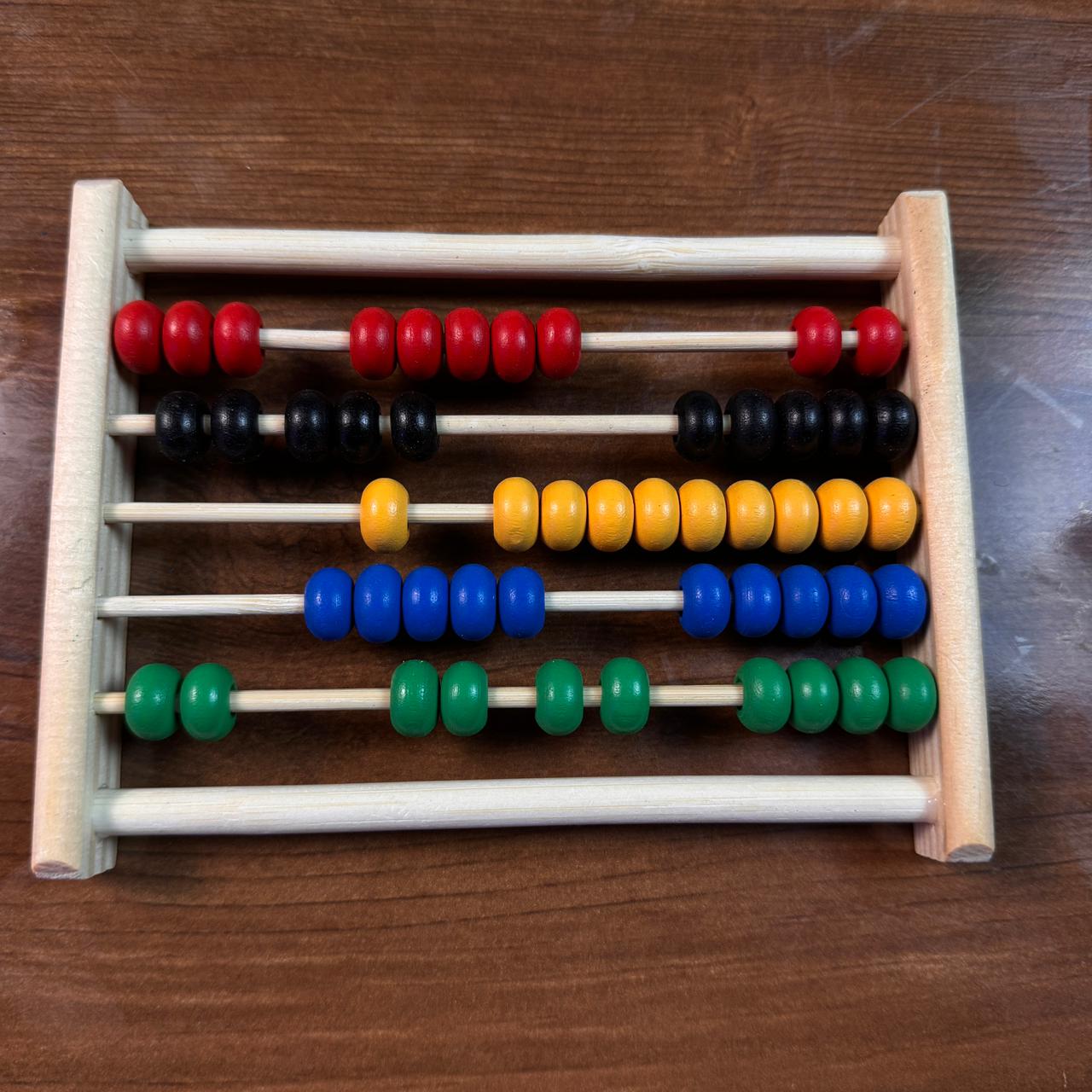Wooden Abacus Counting Colorful Beads Set for Kids (2025-36)