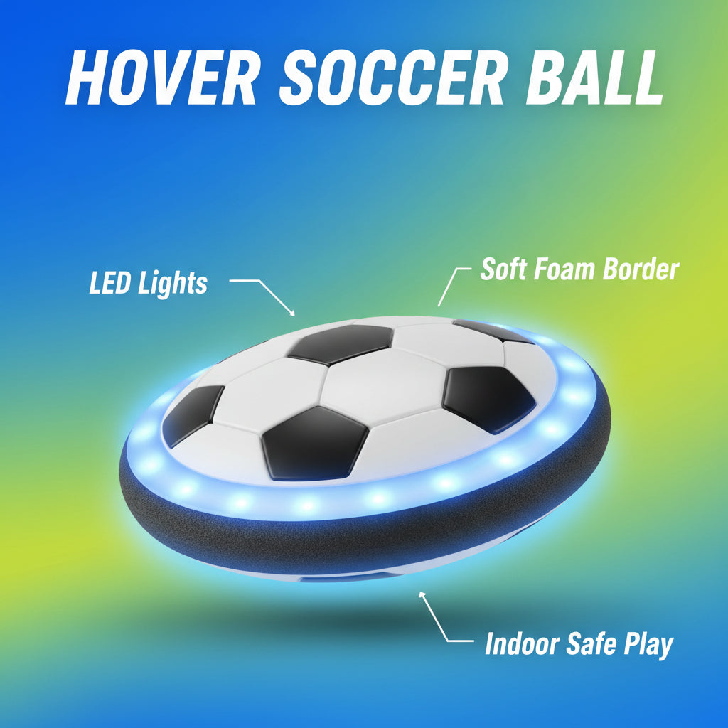 Smooth Indoor Play Hover Ball Toy For Kids (111-1) (RANDOM DESIGNS)