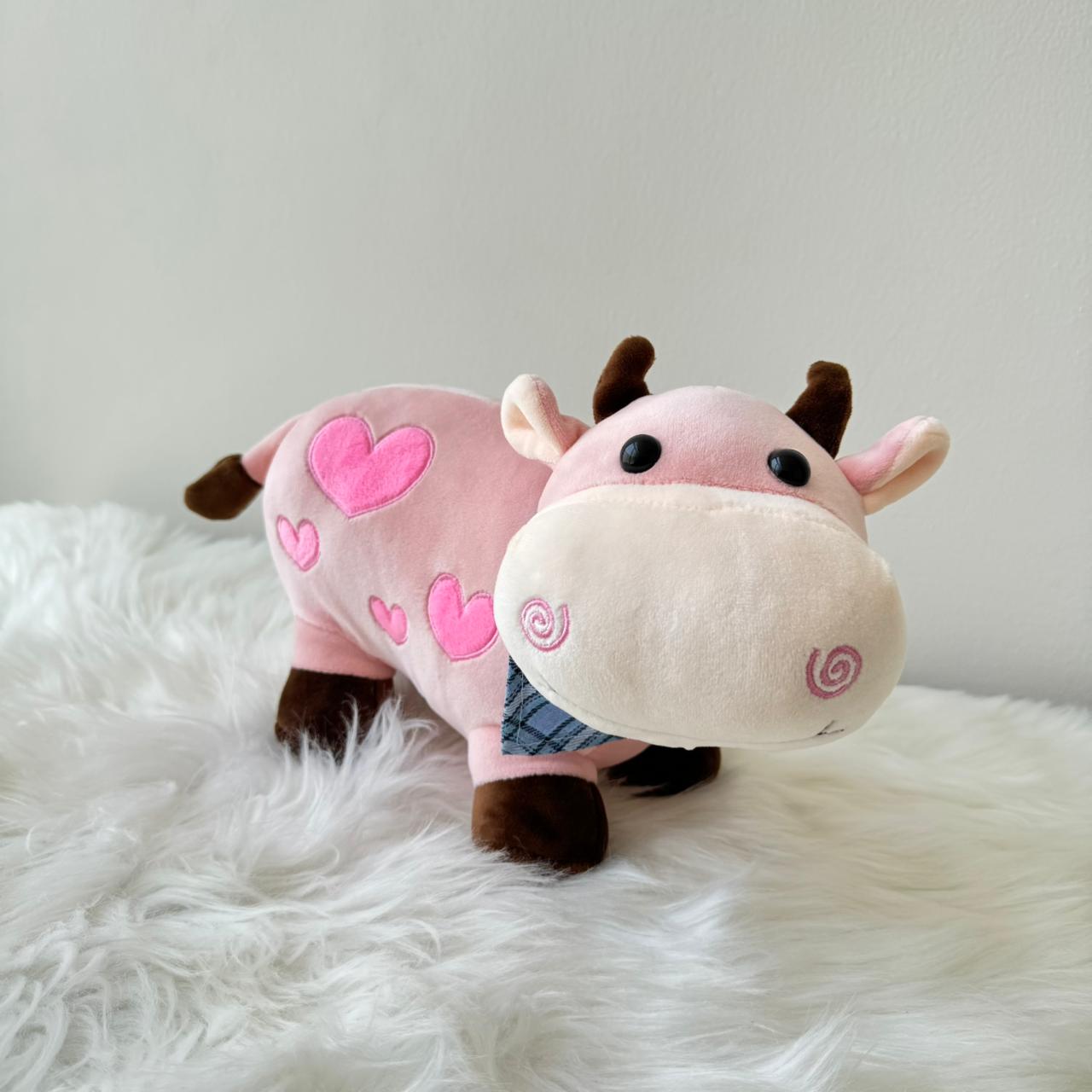 Cute Soft Cow Plush Toy for Kids | 25cm (Random Color)