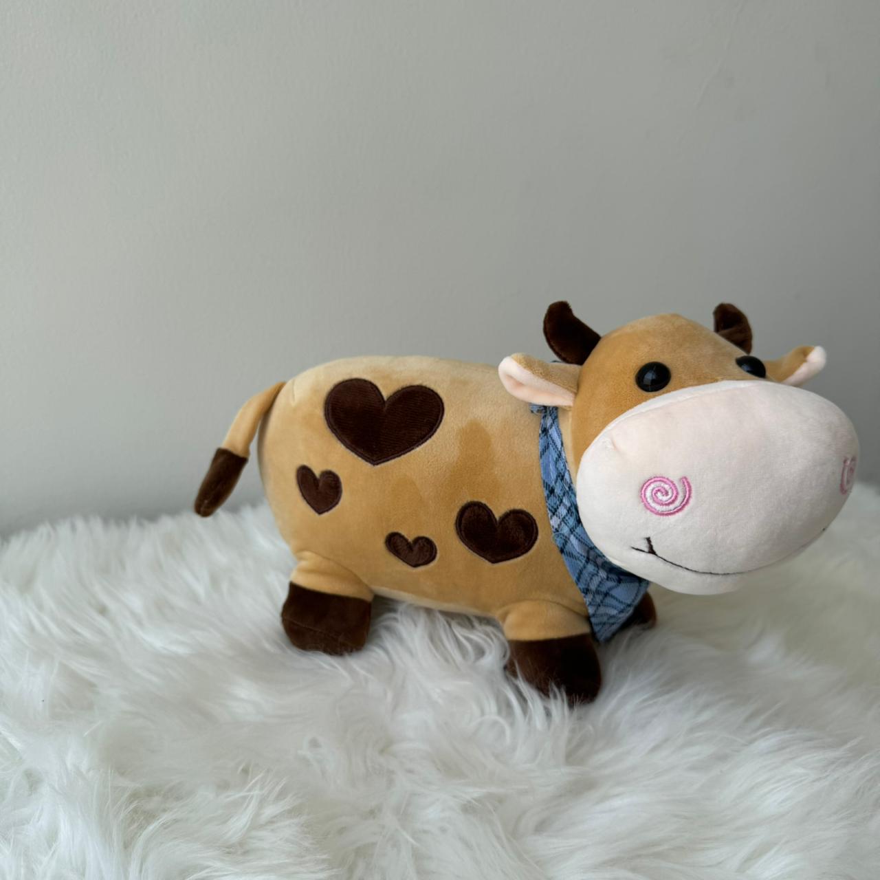 Cute Soft Cow Plush Toy for Kids | 25cm (Random Color)