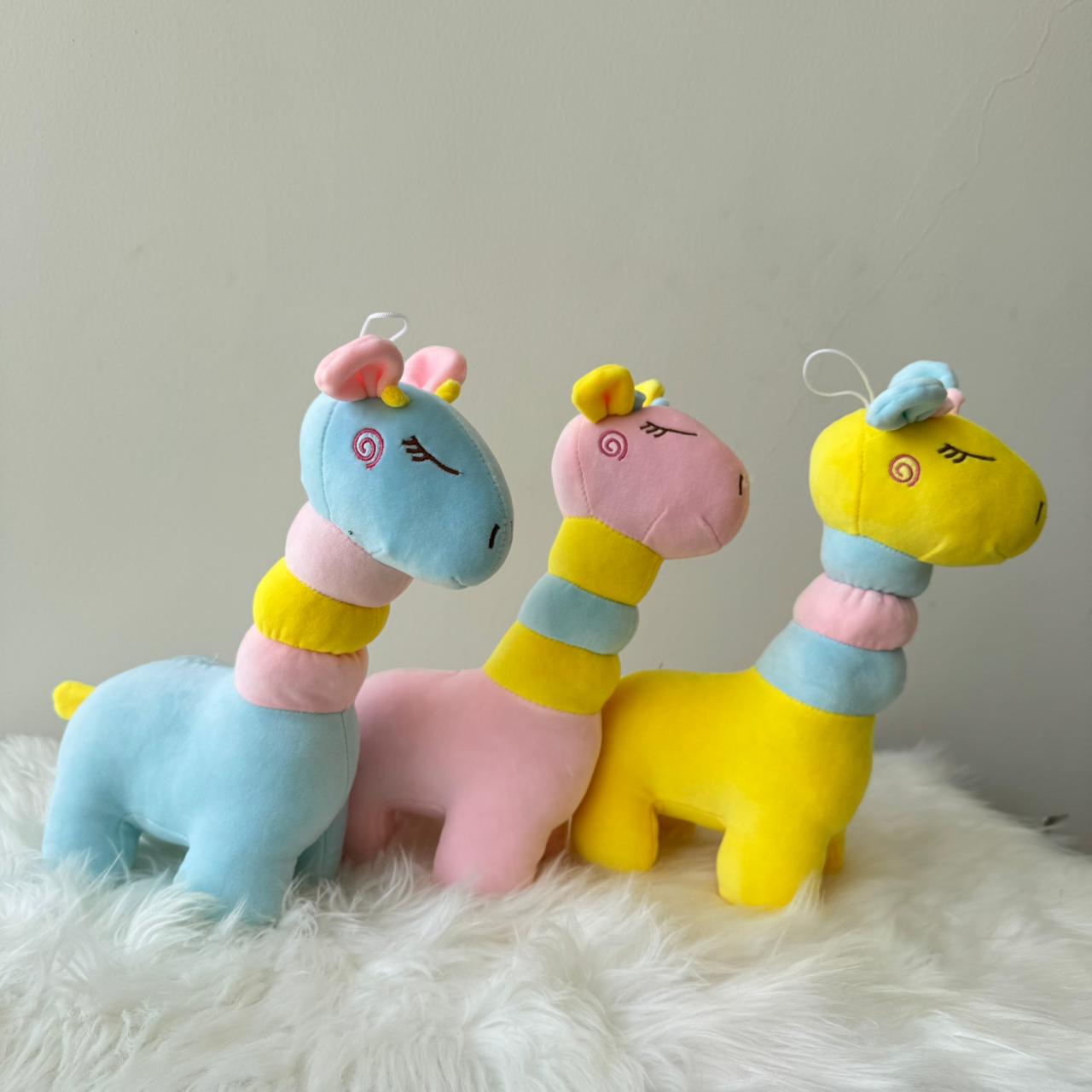 Cute Giraffe Plush Toy for Kids |25cm (Random Color)