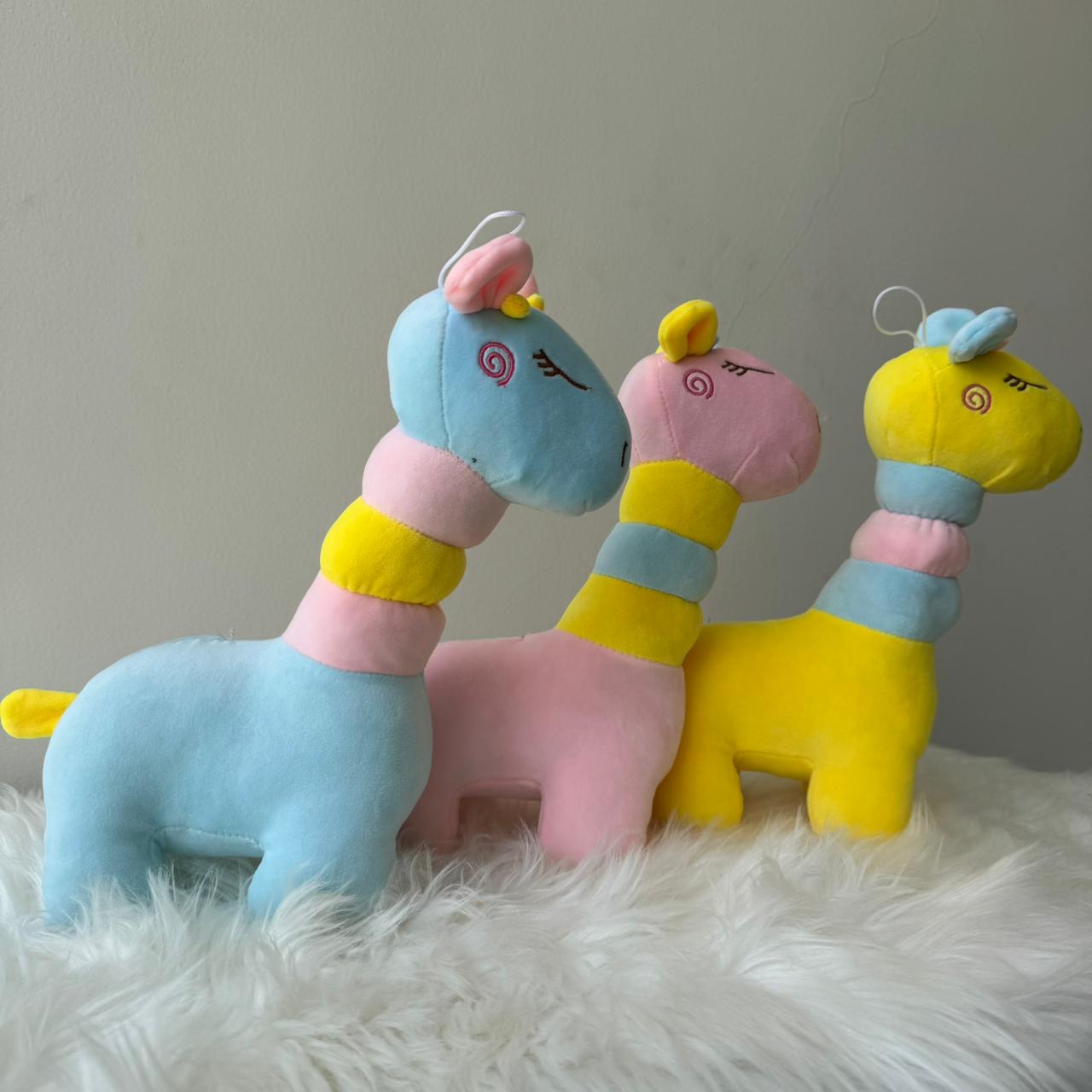 Cute Giraffe Plush Toy for Kids |25cm (Random Color)