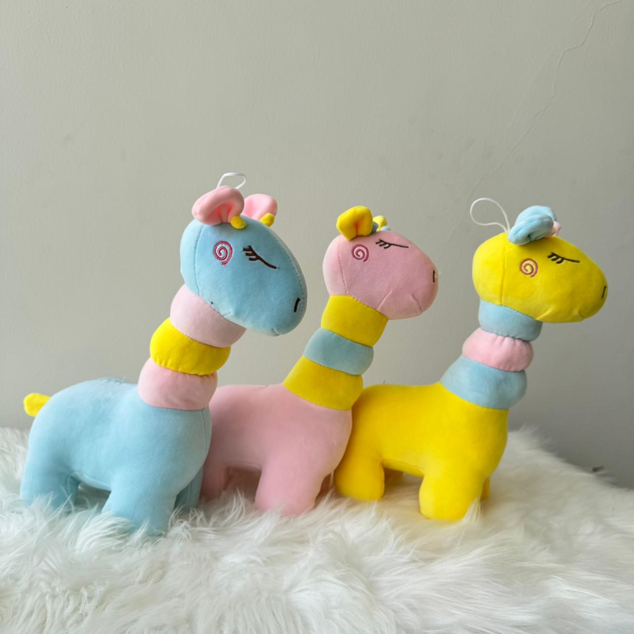 Cute Giraffe Plush Toy for Kids |25cm (Random Color)