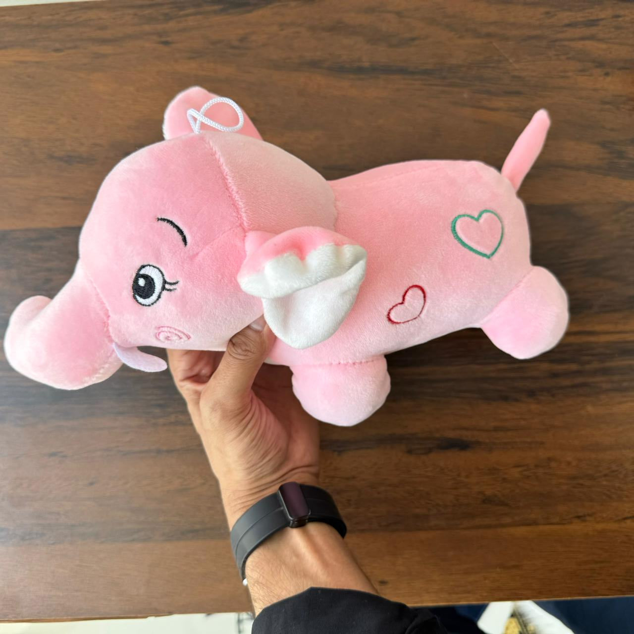 Cute Elephant Plush Toy for Kids | 25cm (Random Color)
