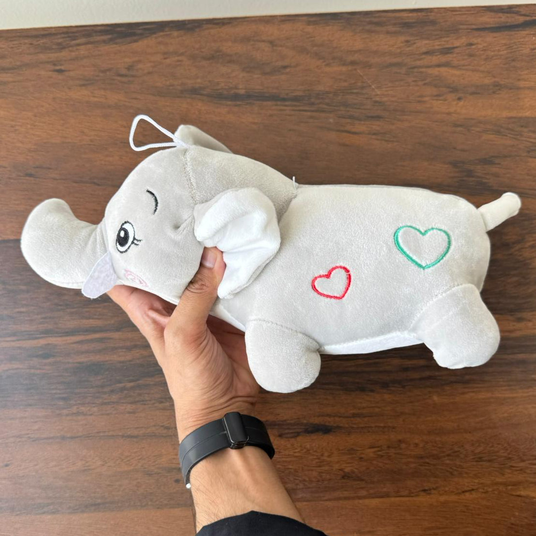 Cute Elephant Plush Toy for Kids | 25cm (Random Color)