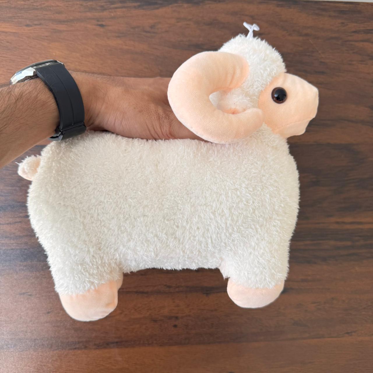 Cute Sheep Plush Toy for Kids | 25cm (Random Color)
