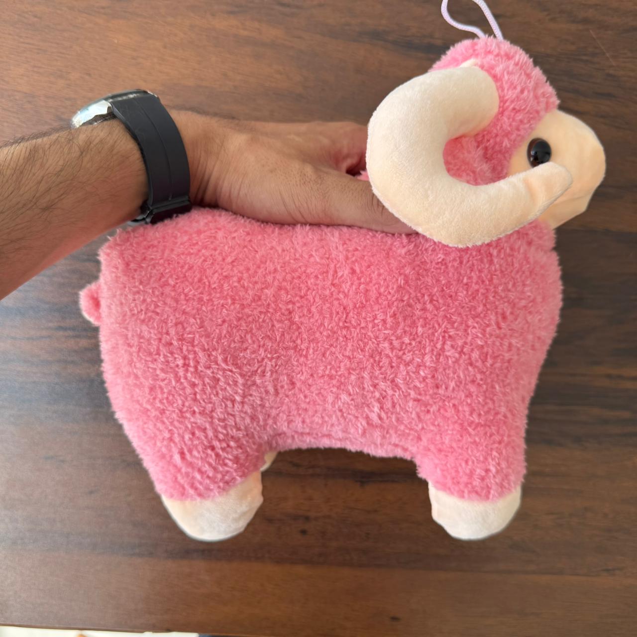 Cute Sheep Plush Toy for Kids | 25cm (Random Color)
