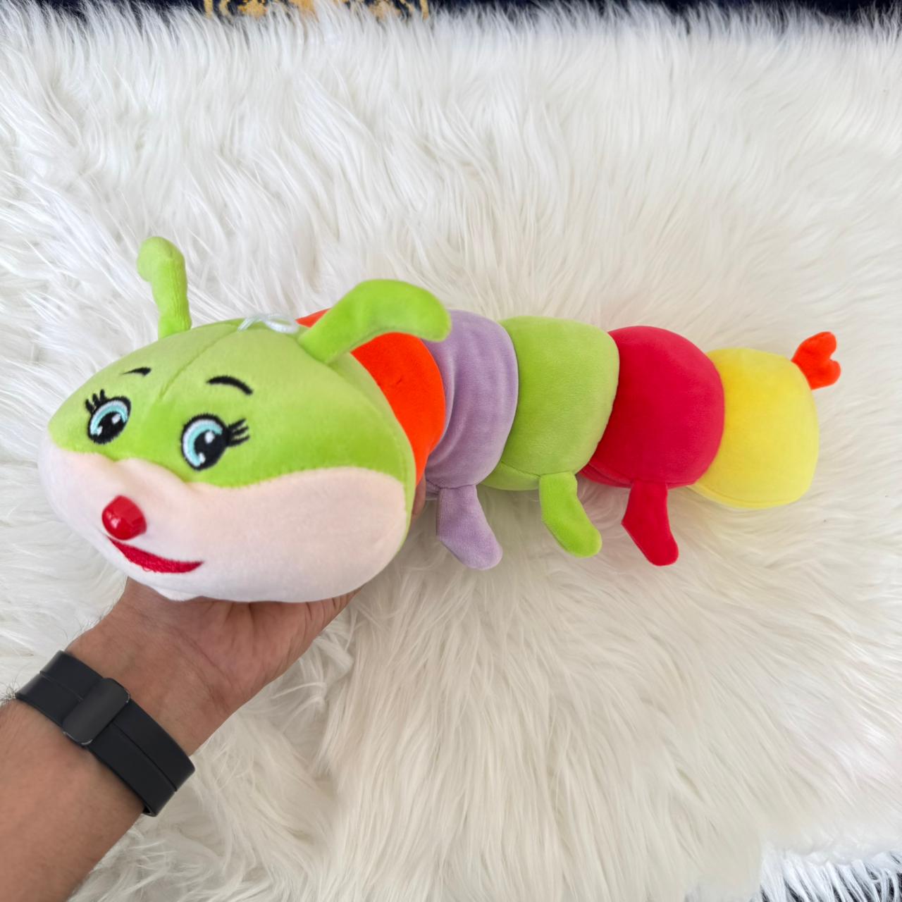 Colorful Caterpillar Plush washable Soft Toy for Kids | 25cm