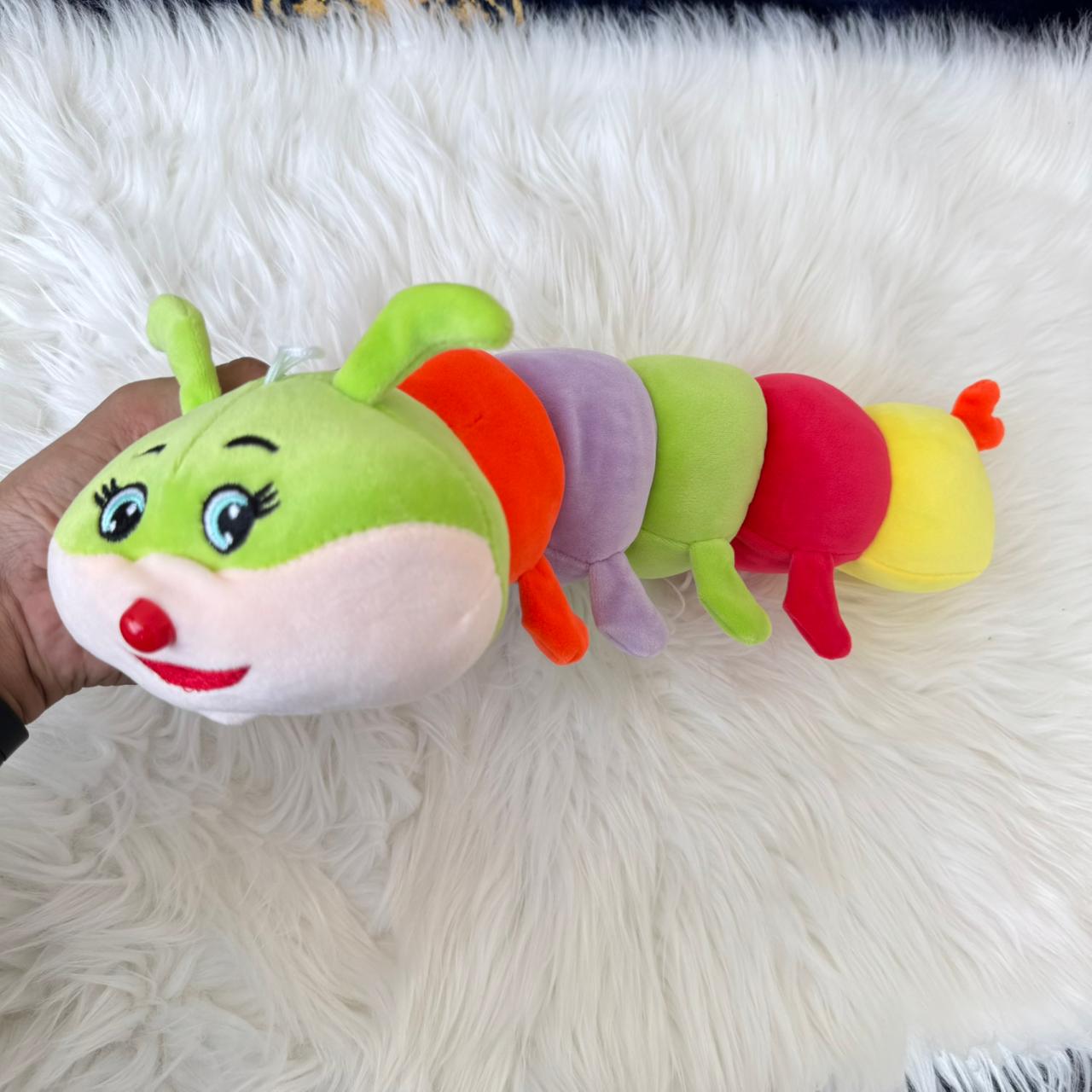 Colorful Caterpillar Plush washable Soft Toy for Kids | 25cm