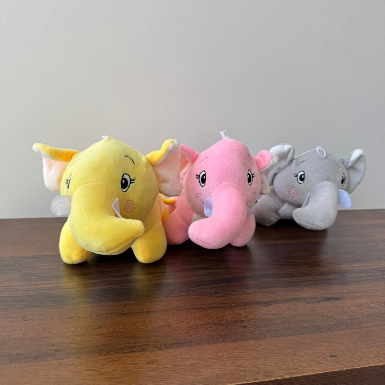 Cute Elephant Plush Toy for Kids | 25cm (Random Color)