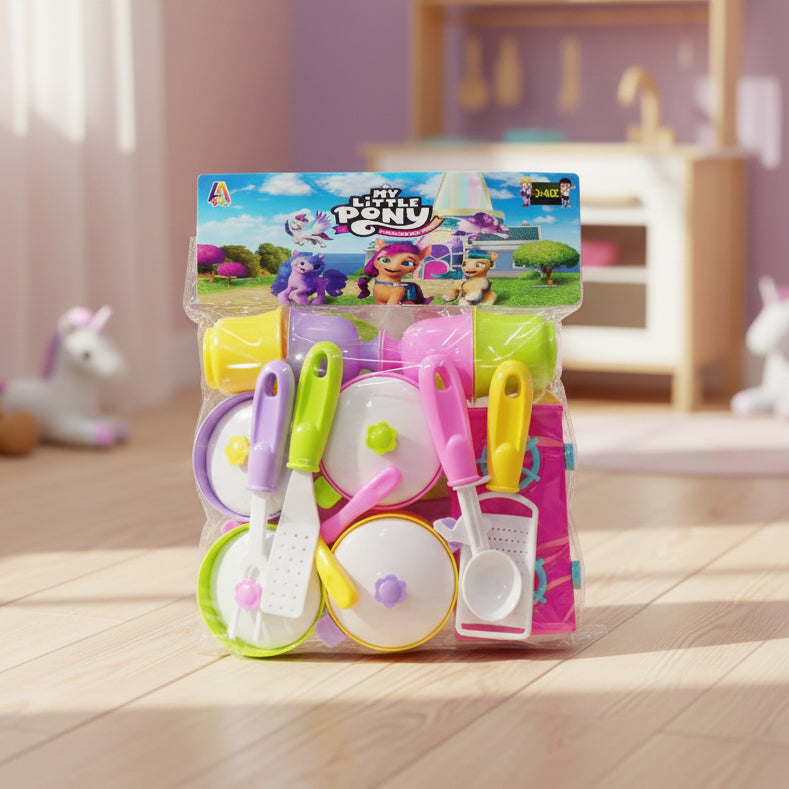 Happy Cooking Kitchen Set Toy For Kids (Random | 2317AB)