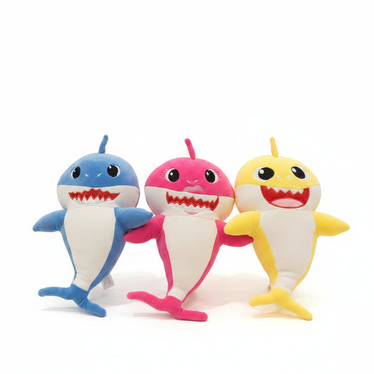 Soft Baby Shark Plush Toy For Kids (25cm | Random Color)