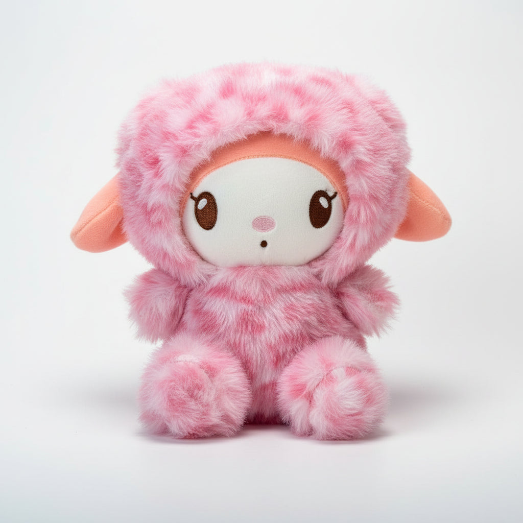 Cute Fluffy Labubu Plush Toy for Kids (25cm | Random Color)