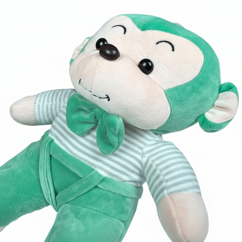 Cute Monkey Plush Toy for Kids (25cm | Random Color)