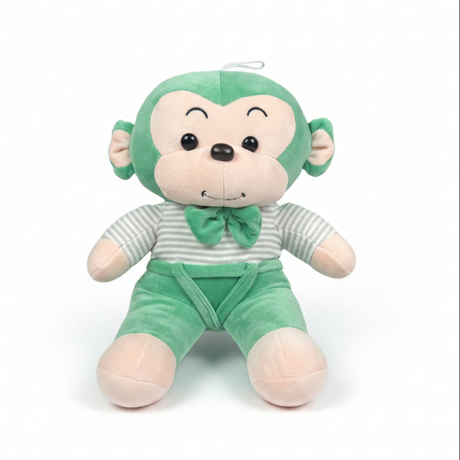 Cute Monkey Plush Toy for Kids (25cm | Random Color)