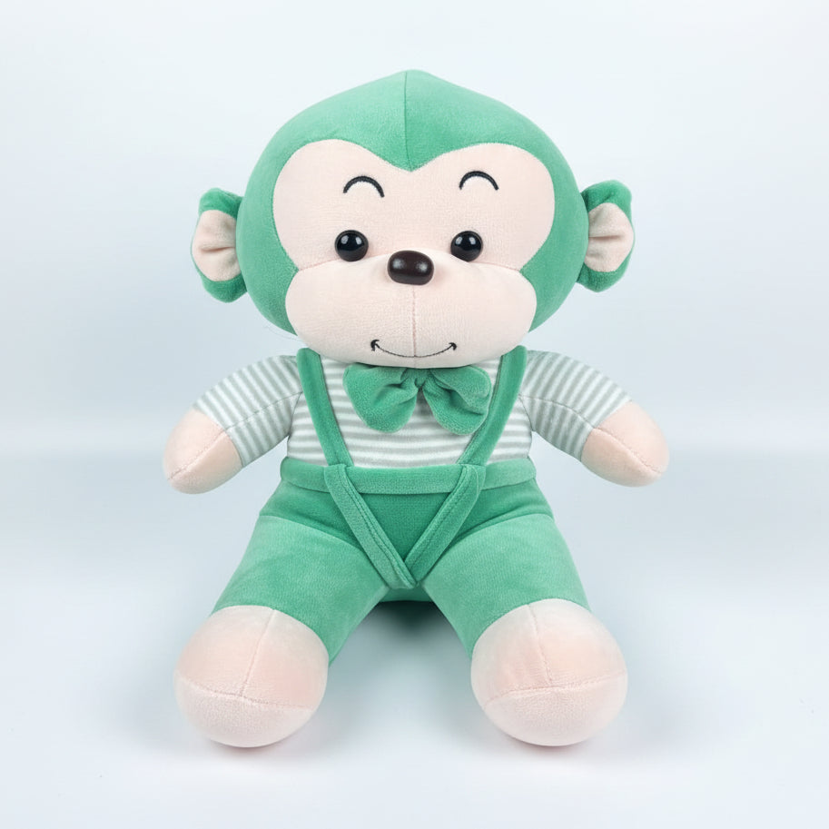 Cute Monkey Plush Toy for Kids (25cm | Random Color)