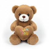 Cute Teddy Bear Plush Toy with Heart (30cm | Random Color)