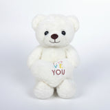 Cute Teddy Bear Plush Toy with Heart (30cm | Random Color)