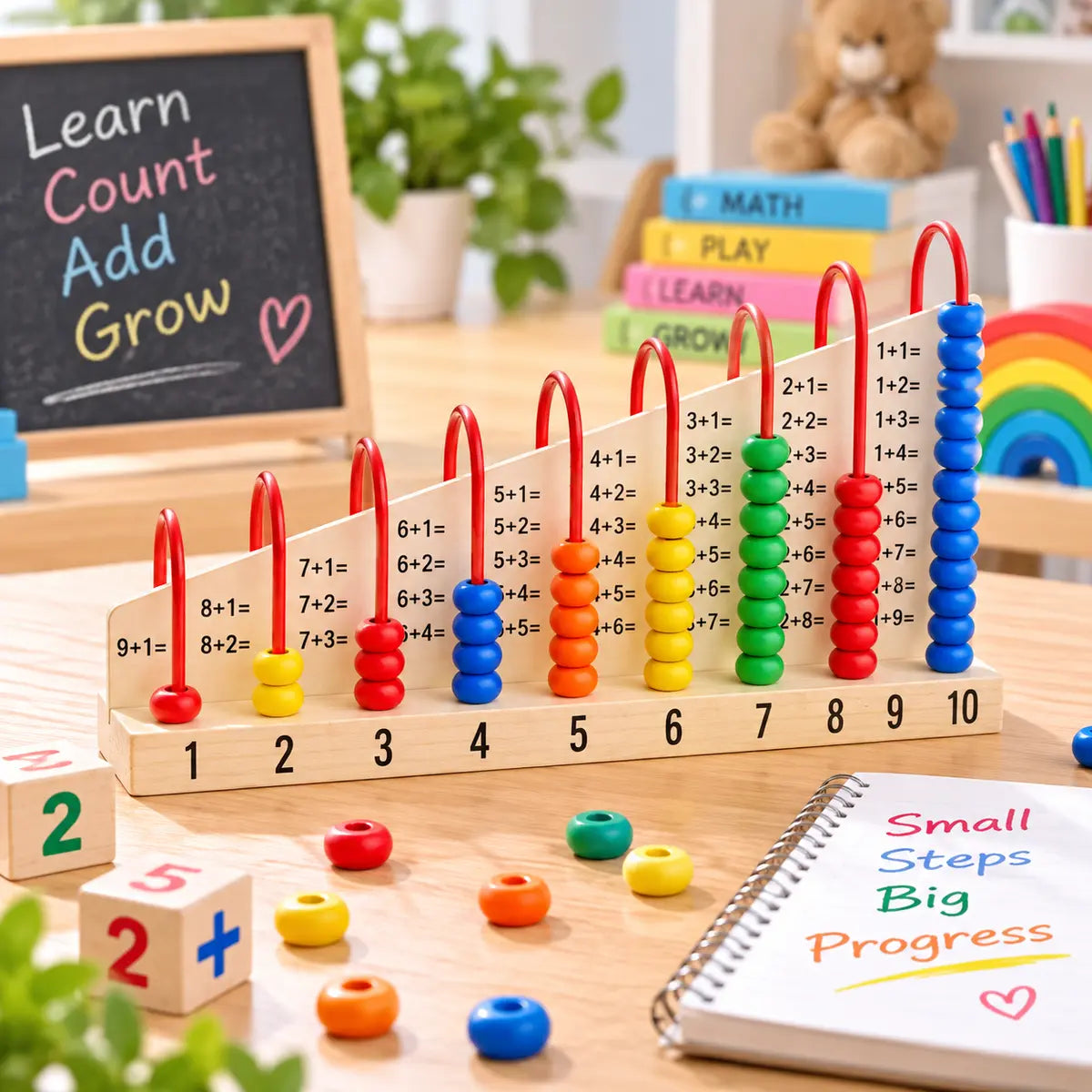 Wooden Calculation Shelf Abacus Toy For Kids | 2025-10