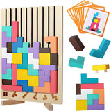 Wooden Educational & Colorful Geometric Versatile Blocks (YHM-89)