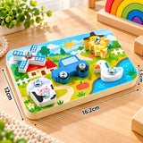 Wooden Farm-Themed Screw Board For Kids (2025-20)
